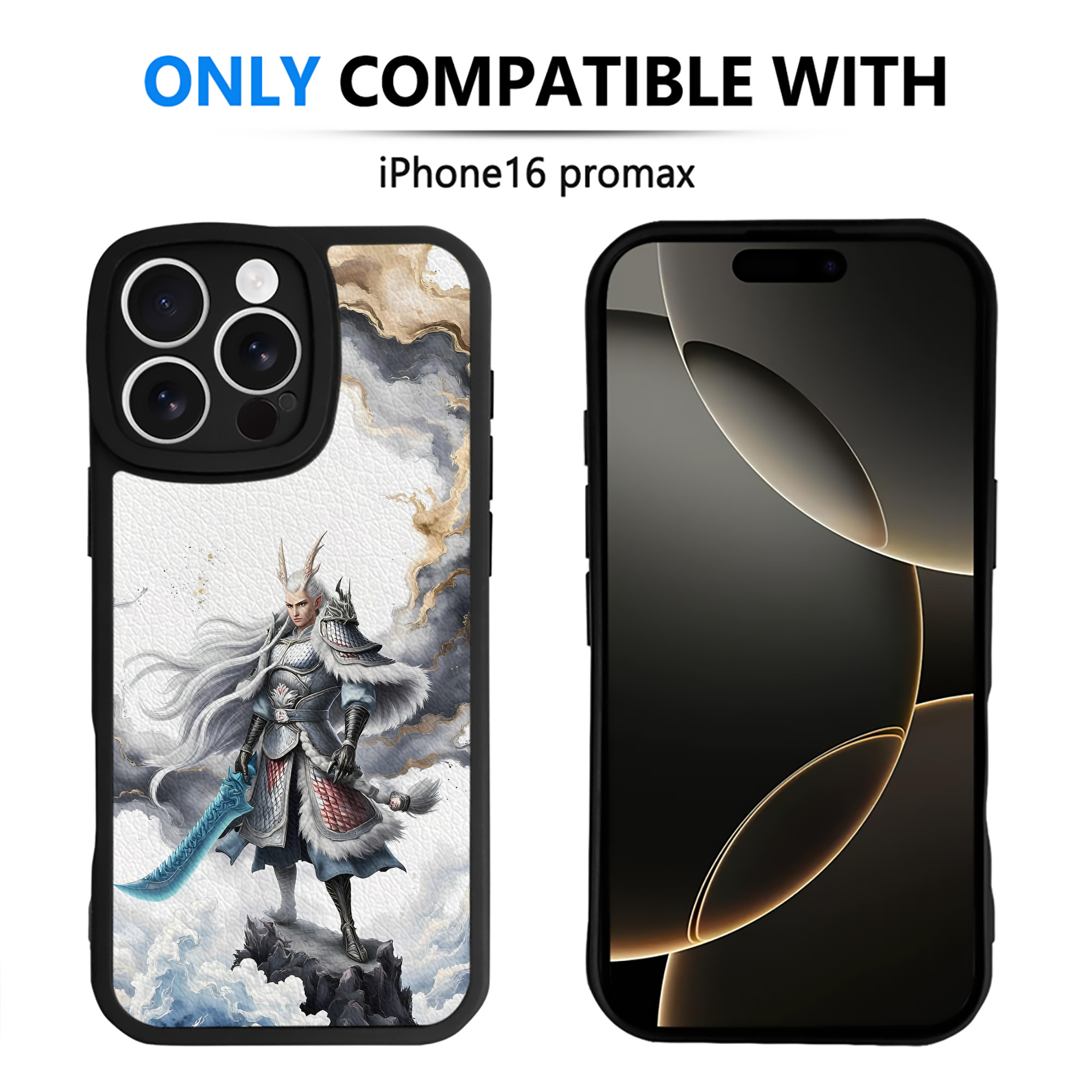 （画像用） Ne Zha 2 ナタ 魔童の大暴れ 【iPhone 16シリーズ対応】シリコンスマホケース（レザー調） 材質：シリコン